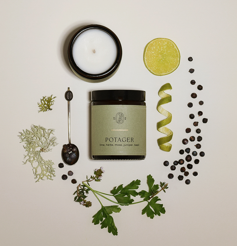 Botanical candle