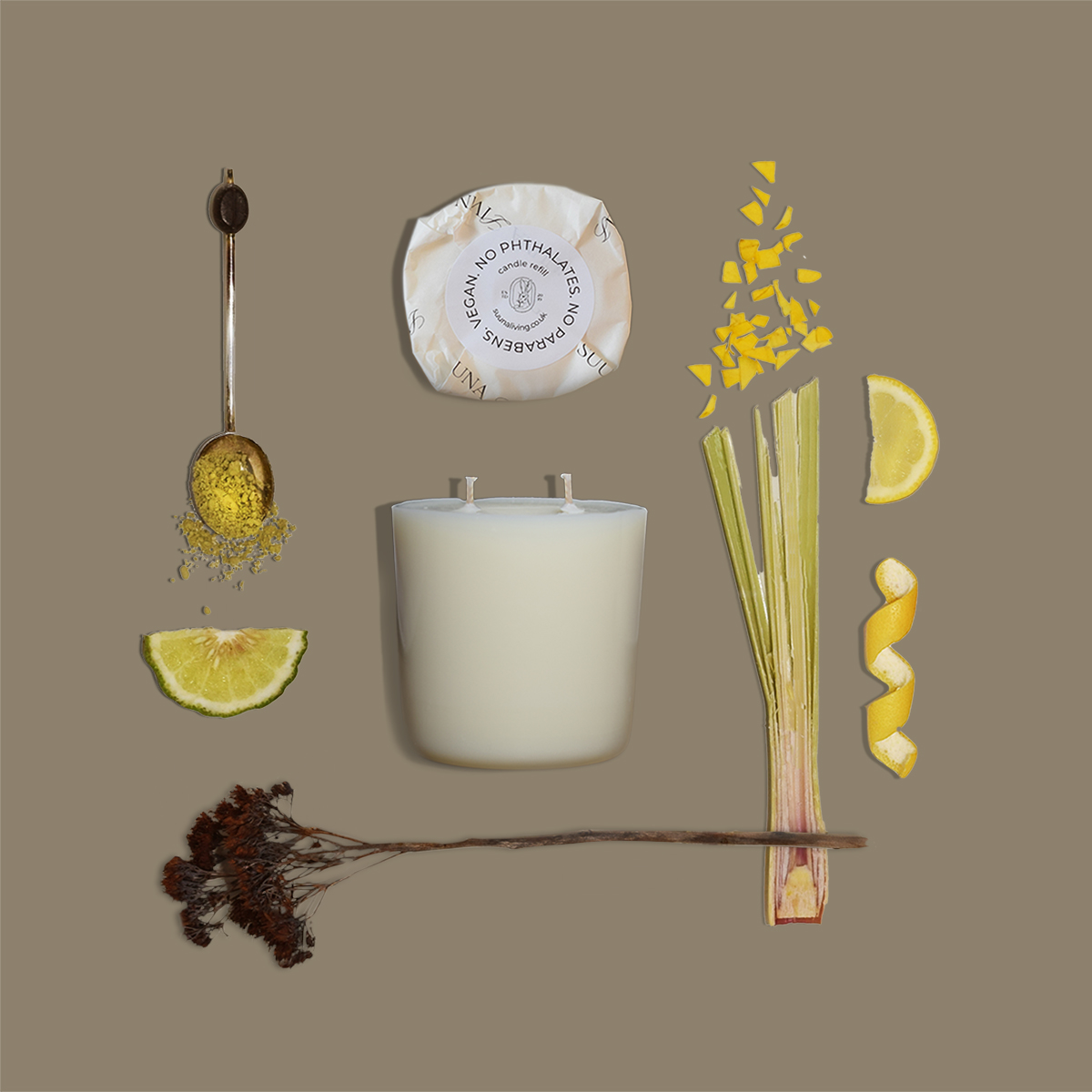 Natural candle ingredients